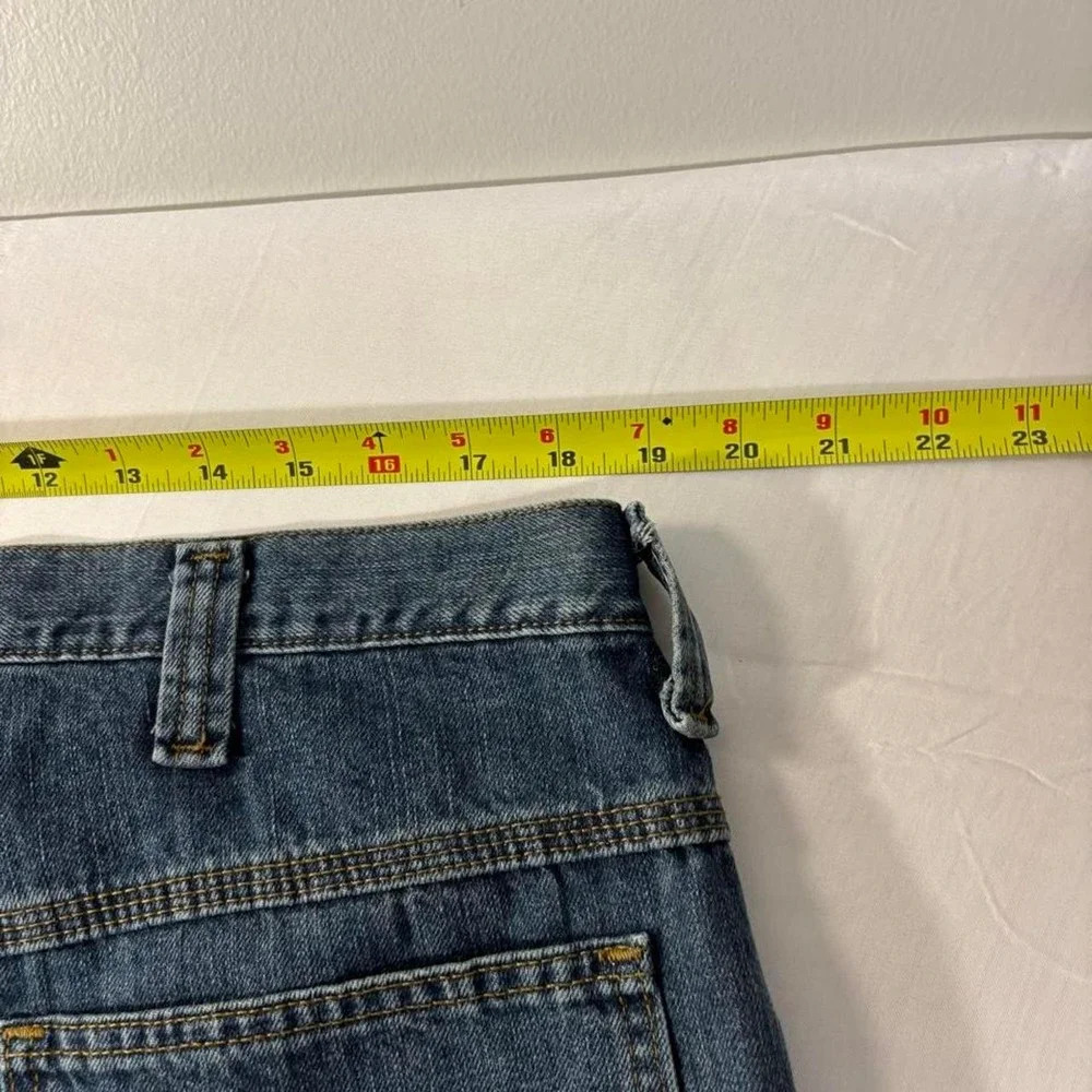 2000s baggy lee carpenter dark washed workwear denim